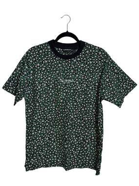 NWT The Hundreds Ditsy Floral Short Sleeve T-Shirt Black Green Large